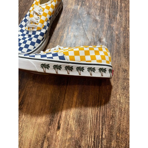Vans Palm Tree/ Checkered Man’s Sidewall Sneaker size 8.0 - Picture 2 of 5